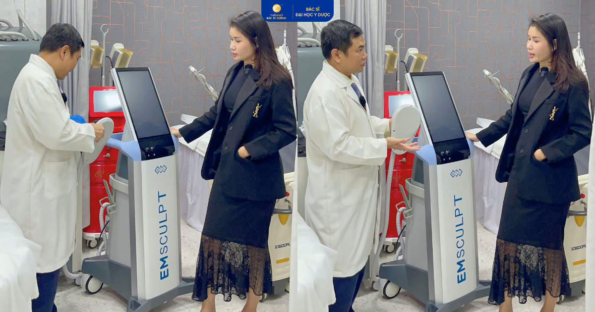 Công nghệ EMScuplt tại Thẩm mỹ BS Cường